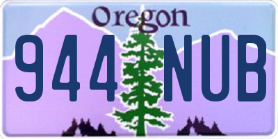 OR license plate 944NUB
