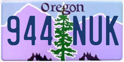 OR license plate 944NUK