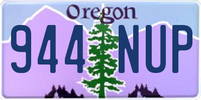 OR license plate 944NUP