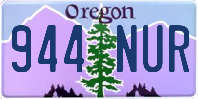 OR license plate 944NUR