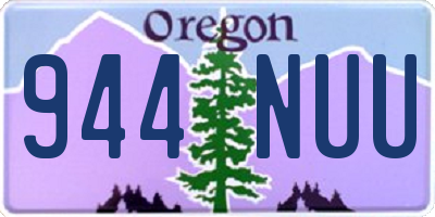 OR license plate 944NUU