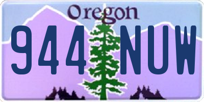 OR license plate 944NUW