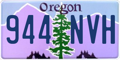 OR license plate 944NVH