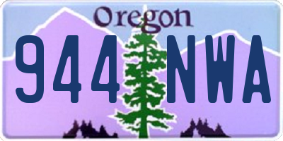 OR license plate 944NWA