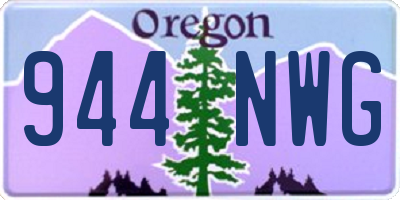 OR license plate 944NWG