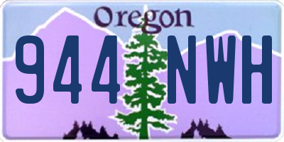 OR license plate 944NWH