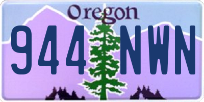 OR license plate 944NWN
