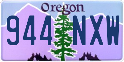 OR license plate 944NXW