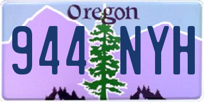 OR license plate 944NYH