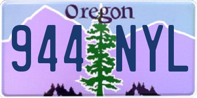 OR license plate 944NYL