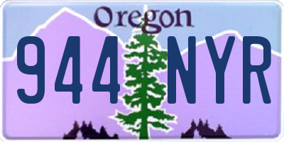 OR license plate 944NYR