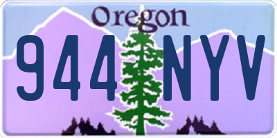 OR license plate 944NYV