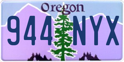 OR license plate 944NYX