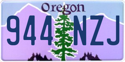 OR license plate 944NZJ