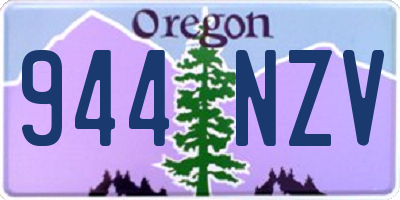 OR license plate 944NZV
