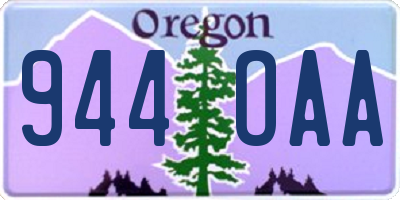 OR license plate 944OAA