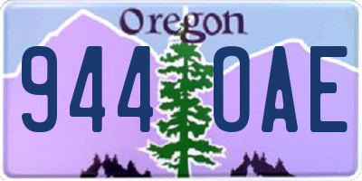 OR license plate 944OAE