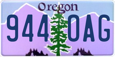OR license plate 944OAG