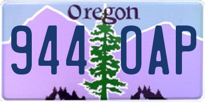 OR license plate 944OAP