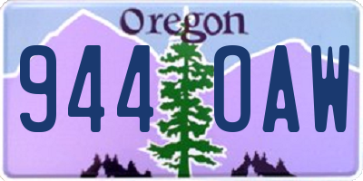 OR license plate 944OAW