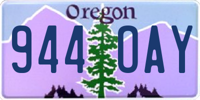 OR license plate 944OAY