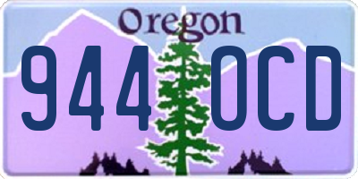 OR license plate 944OCD