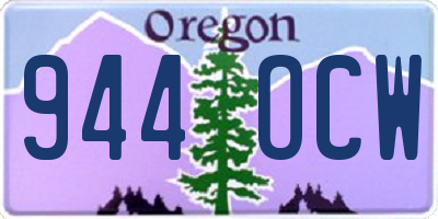 OR license plate 944OCW