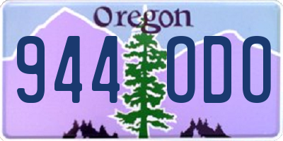 OR license plate 944ODO