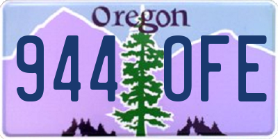 OR license plate 944OFE
