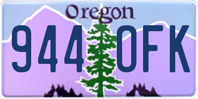 OR license plate 944OFK