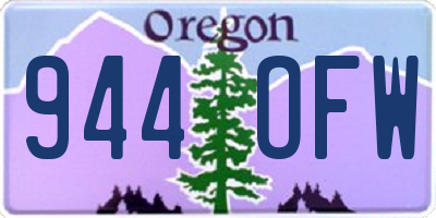 OR license plate 944OFW