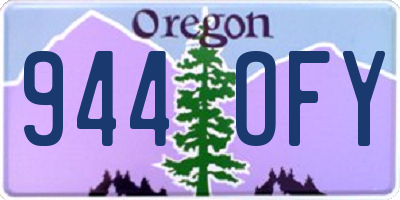 OR license plate 944OFY