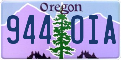OR license plate 944OIA