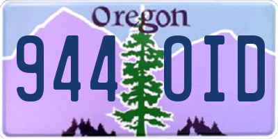 OR license plate 944OID