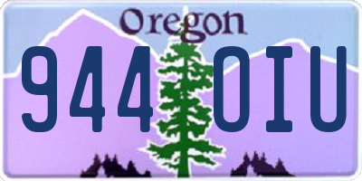 OR license plate 944OIU
