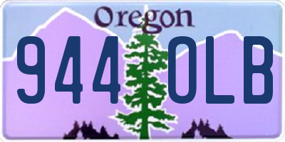OR license plate 944OLB