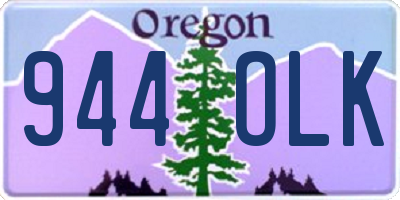 OR license plate 944OLK