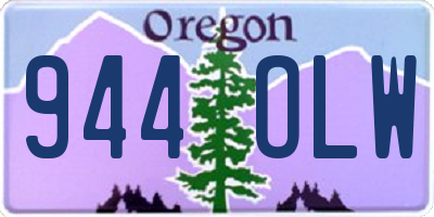 OR license plate 944OLW