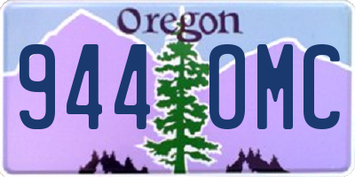 OR license plate 944OMC