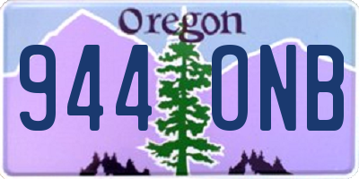 OR license plate 944ONB