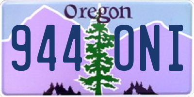 OR license plate 944ONI
