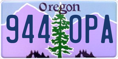 OR license plate 944OPA