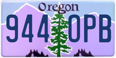 OR license plate 944OPB