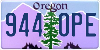 OR license plate 944OPE