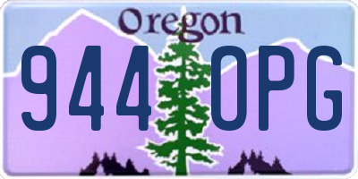 OR license plate 944OPG