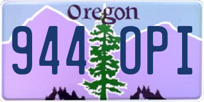 OR license plate 944OPI