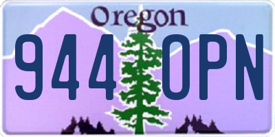 OR license plate 944OPN