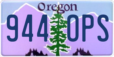 OR license plate 944OPS