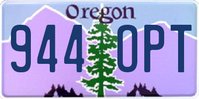 OR license plate 944OPT