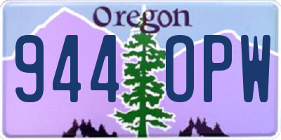 OR license plate 944OPW